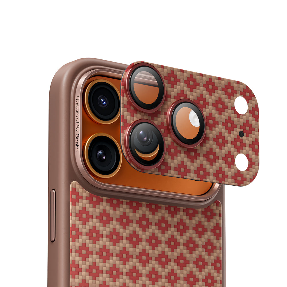 (17 Serisi)Apple iPhone Benks ArmorWarrior ArmorGridSerisi Kevlar Kamera Lens Koruyucu