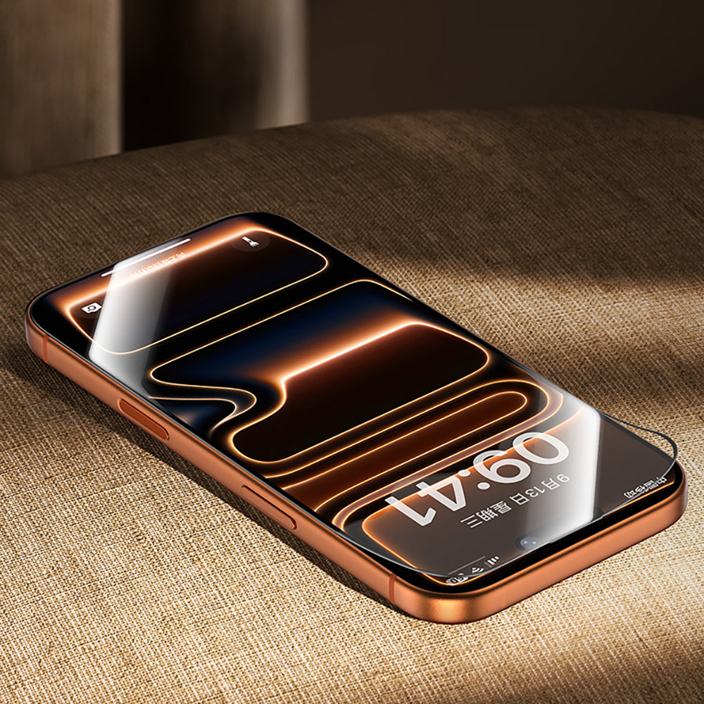 (17 Serisi)Apple iPhone Benks Glass Warrior 2.0 AR-EZFita Cam Ekran Koruyucu + Kolay Uygulama Aparatı Şeffaf