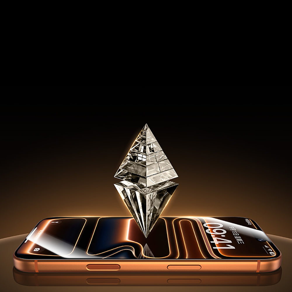 (17 Serisi)Apple iPhone Benks Glass Warrior 2.0 AR-EZFita Cam Ekran Koruyucu + Kolay Uygulama Aparatı Şeffaf