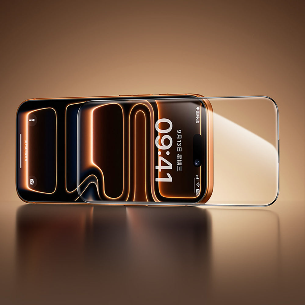 (17 Serisi)Apple iPhone Benks Glass Warrior 2.0 EZFita Privacy Hayalet Cam Ekran Koruyucu + Kolay Uygulama Aparatı Siyah