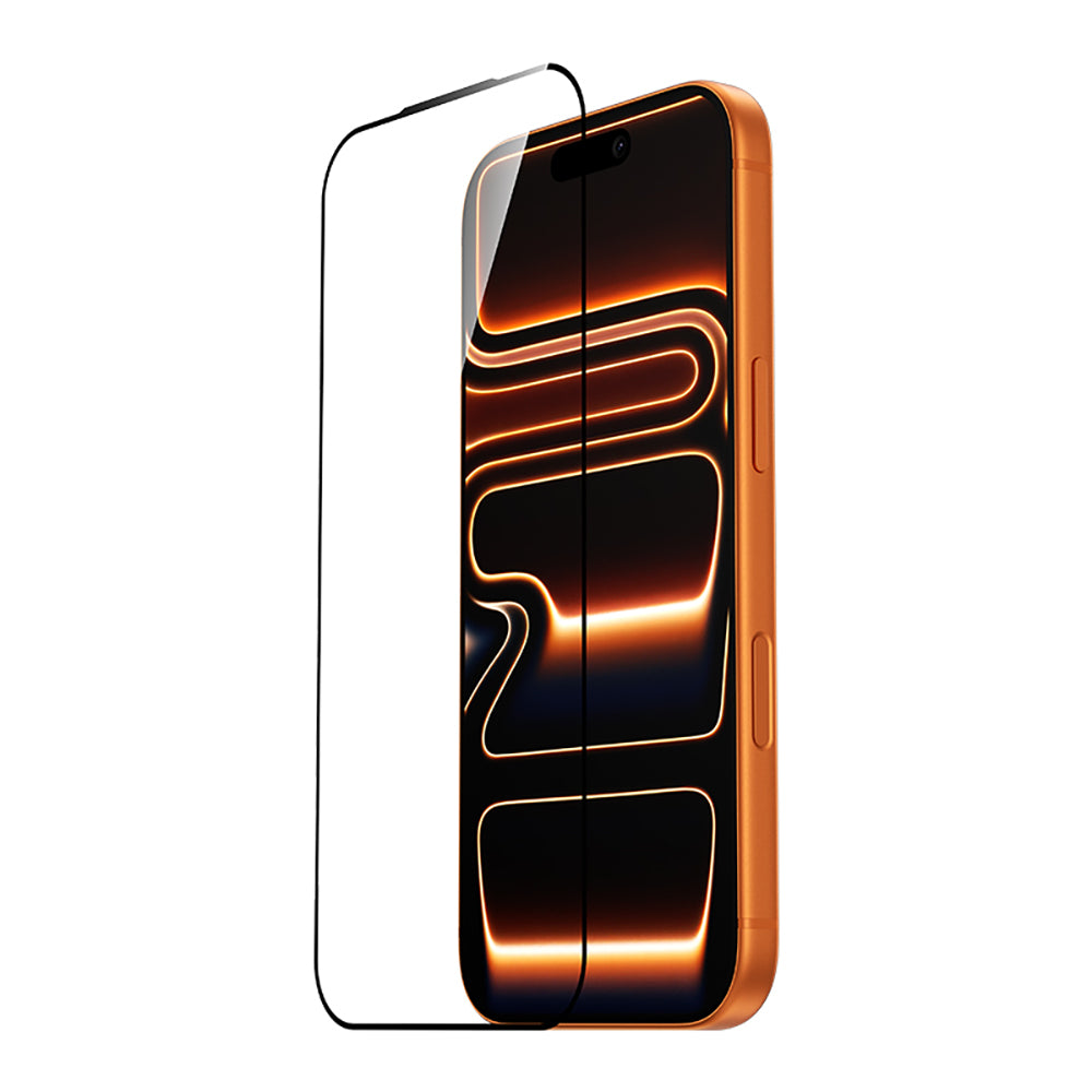 (17 Serisi)Apple iPhone Benks Glass Warrior 2.0 EZFita Safir Cam Ekran Koruyucu + Kolay Uygulama Aparatı Şeffaf