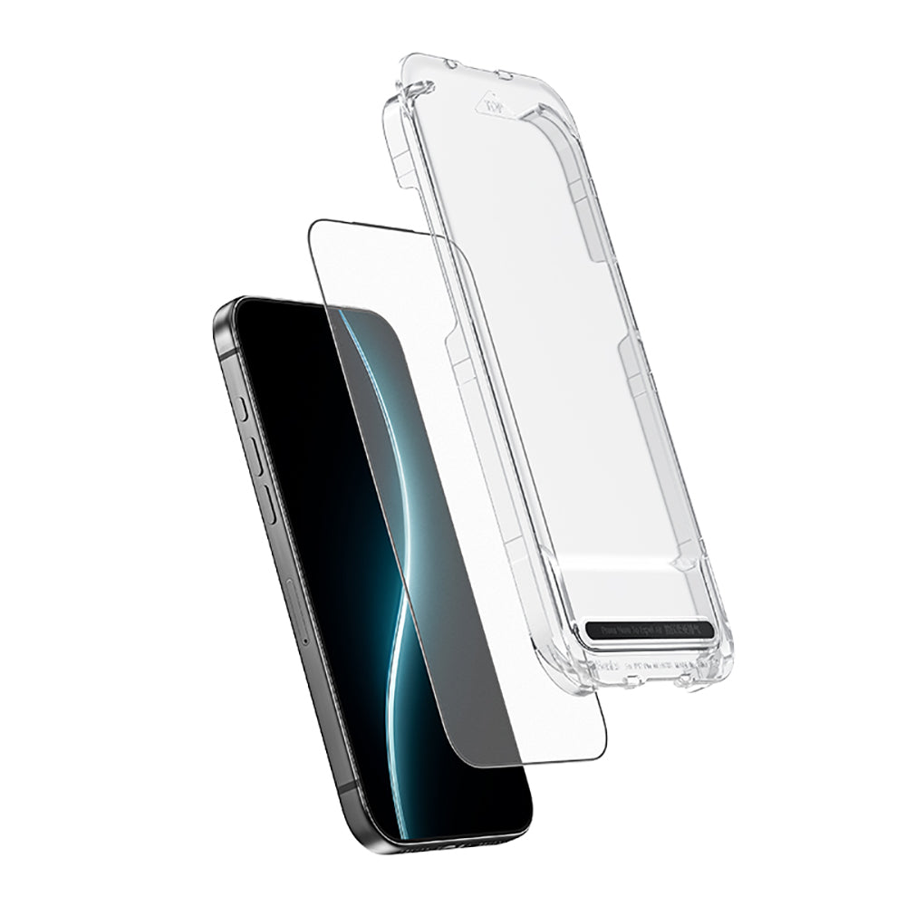 (17 Serisi)Apple iPhone Benks JoyTouch Mat Oyun Ekran Koruyucu + Kolay Uygulama Aparatı Şeffaf