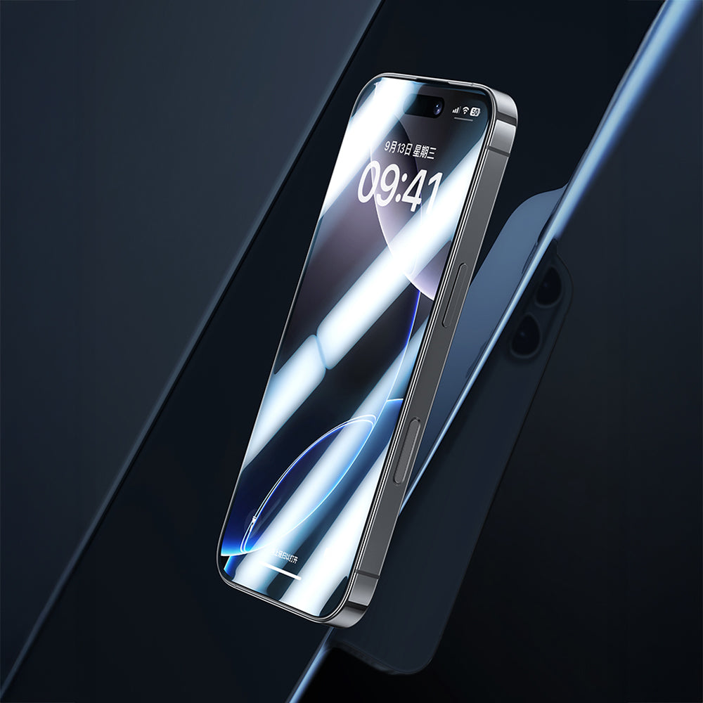 (17 Serisi)Apple iPhone Benks JoyTouch Mat Oyun Ekran Koruyucu + Kolay Uygulama Aparatı Şeffaf