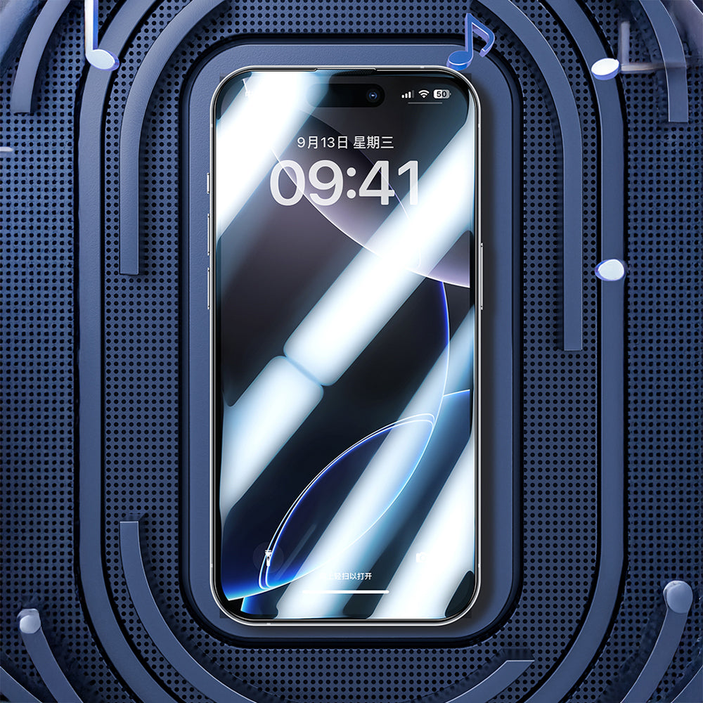 (17 Serisi)Apple iPhone Benks JoyTouch Mat Oyun Ekran Koruyucu + Kolay Uygulama Aparatı Şeffaf