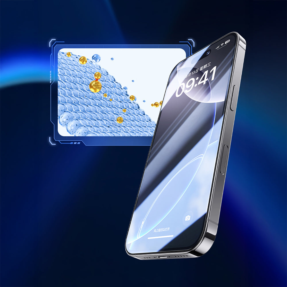 (17 Serisi)Apple iPhone Benks JoyTouch Mat Oyun Ekran Koruyucu + Kolay Uygulama Aparatı Şeffaf