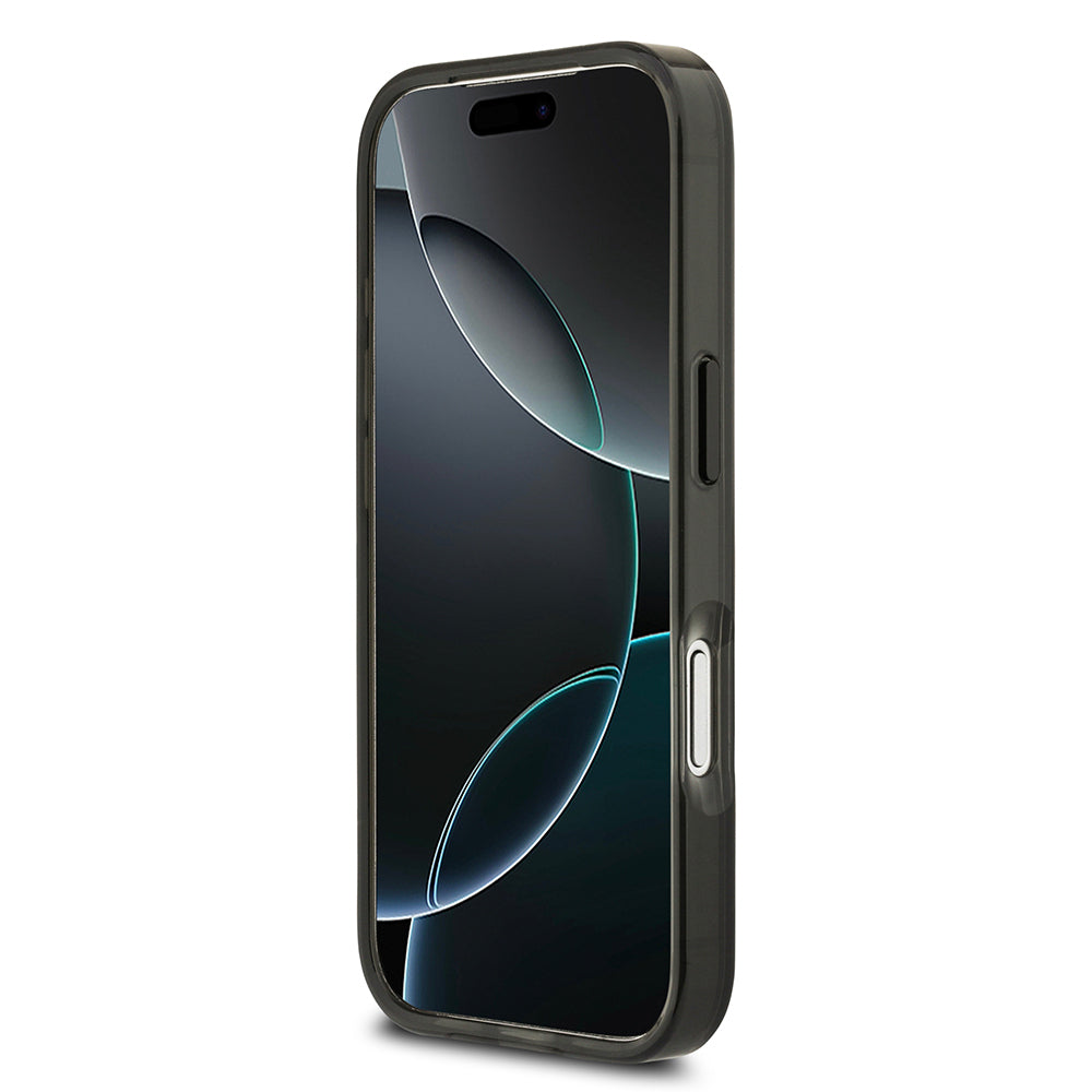 Apple iPhone 17 Pro Max Kılıf BMW Orjinal Lisanslı M-safe Şarj Özellikli IML Baskılı Üç Renkli M Dizayn Kapak Siyah