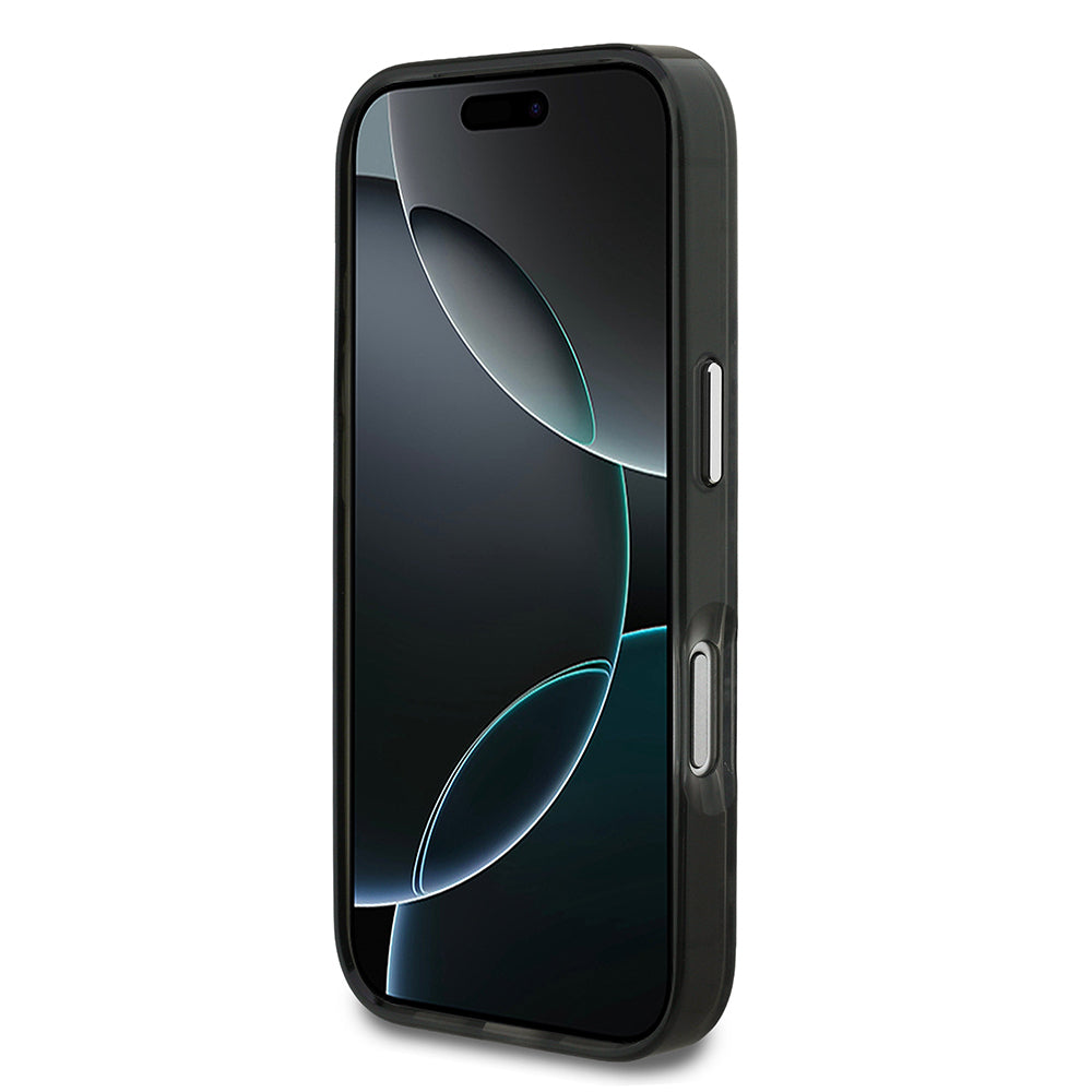 Apple iPhone 17 Pro Max Kılıf Karl Lagerfeld Orjinal Lisanslı IML Baskılı KL Heads Kapak Siyah