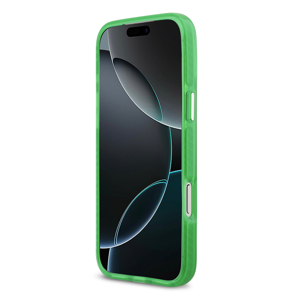Apple iPhone 17 Pro Max Kılıf Lacoste Orjinal Lisanslı M-safe Şarj Özellikli İkonik Timsah Logolu Buzlu Kapak Yeşil