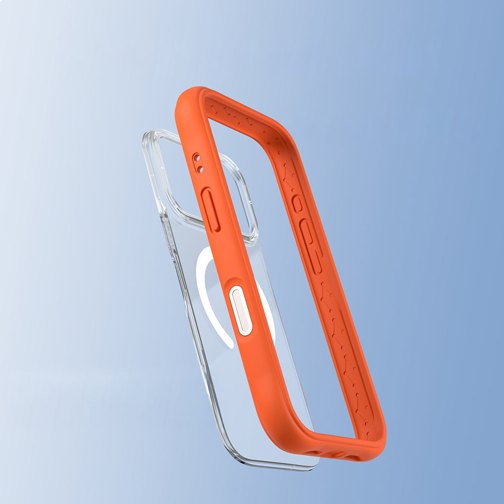 Apple iPhone 17 Pro Max Kılıf M-safe Şarj Özellikli Airbagli Youngkit Dynamic 2 Serisi Kapak Turuncu