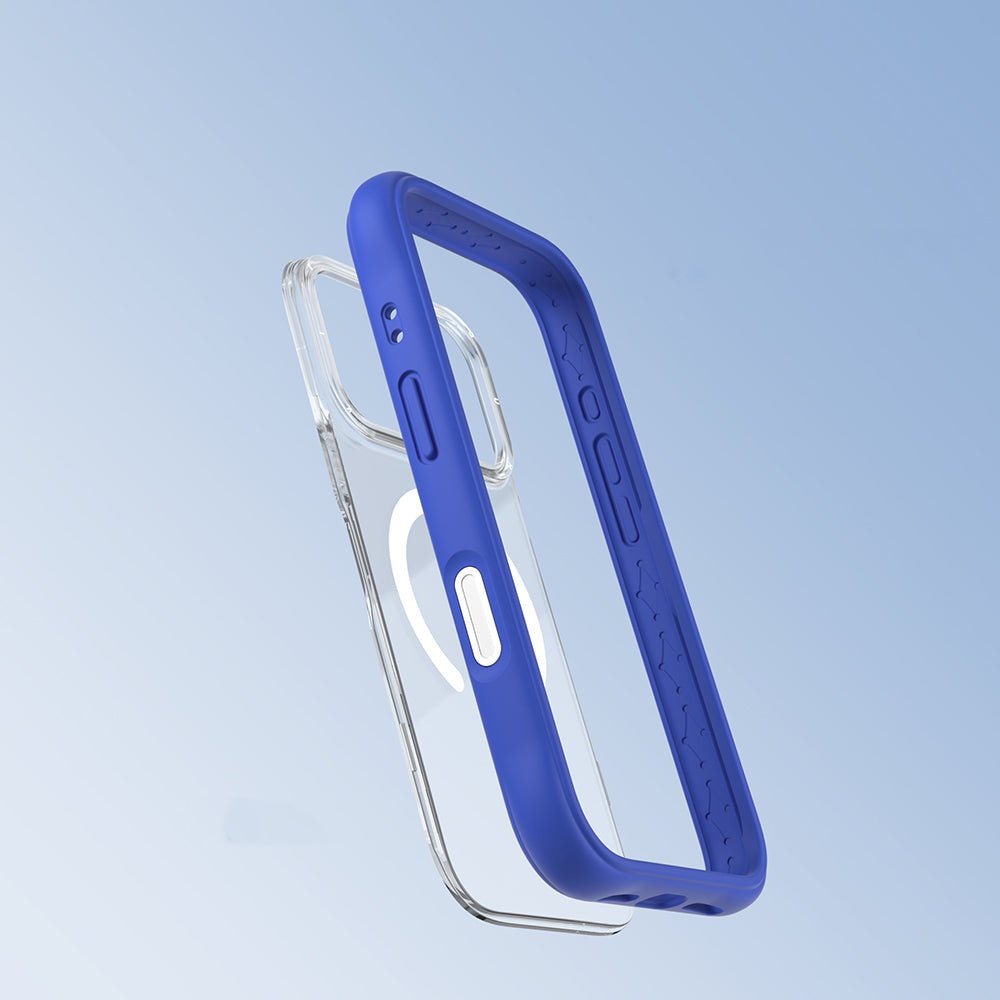 Apple iPhone 17 Pro Max Kılıf M-safe Şarj Özellikli Airbagli Youngkit Dynamic 2 Serisi Kapak Mavi