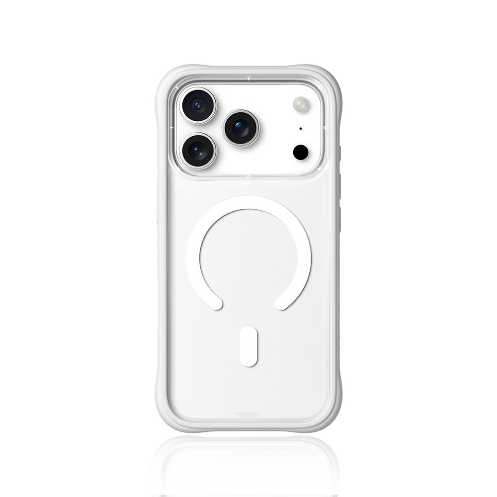 Apple iPhone 17 Pro Max Kılıf M-safe Şarj Özellikli Airbagli Youngkit Dynamic 2 Serisi Kapak Beyaz