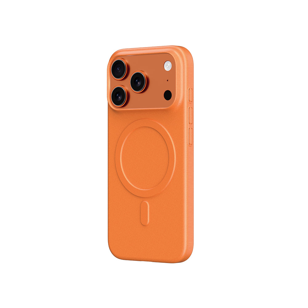 Apple iPhone 17 Pro Max Kılıf M-safe Şarj Özellikli Amazingthing Minimal Air Serisi Kapak Turuncu