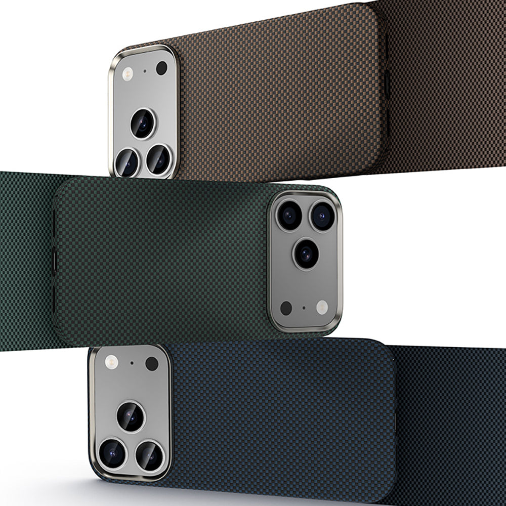 Apple iPhone 17 Pro Max Kılıf M-safe Şarj Özellikli Benks Yeni Seri ArmorTint ArmorAir Kevlar Kapak Mavi