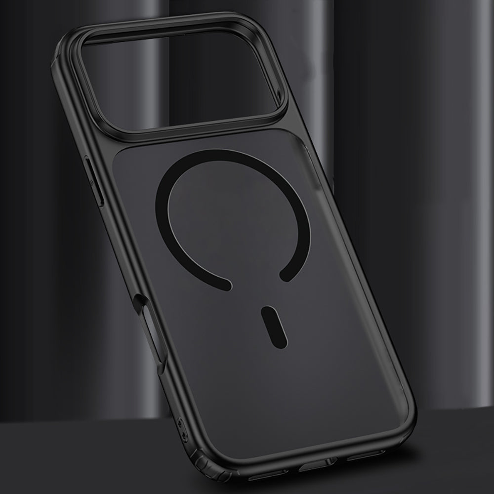 Apple iPhone 17 Pro Max Kılıf M-safe Şarj Özellikli Mat Arka Yüzey Wlons Lola Kapak Mavi