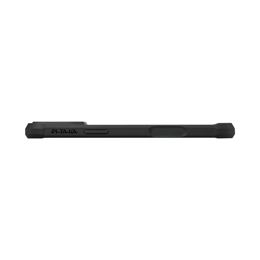 Apple iPhone 17 Pro Max Kılıf M-safe Şarj Özellikli Pitaka Aramid Pro Guard Serisi Black-Gray Kapak Siyah-Gri