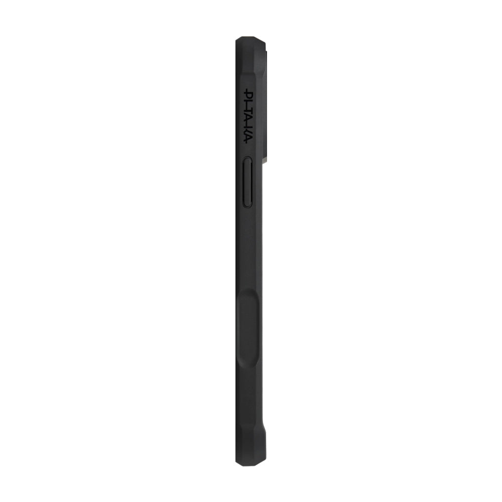 Apple iPhone 17 Pro Max Kılıf M-safe Şarj Özellikli Pitaka Aramid Pro Guard Serisi Black-Gray Kapak Siyah-Gri