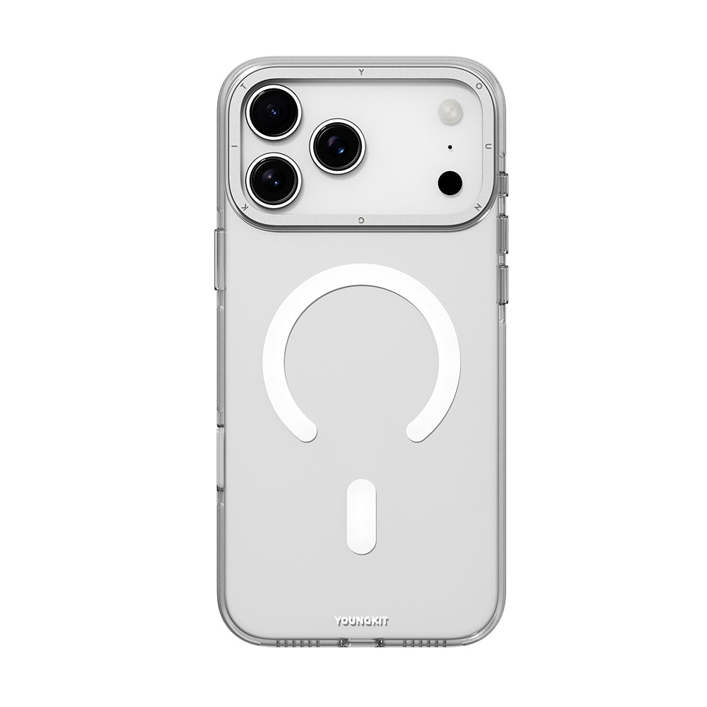 Apple iPhone 17 Pro Max Kılıf M-safe Şarj Özellikli Şeffaf Youngkit Crystal Shield Serisi Kapak Şeffaf