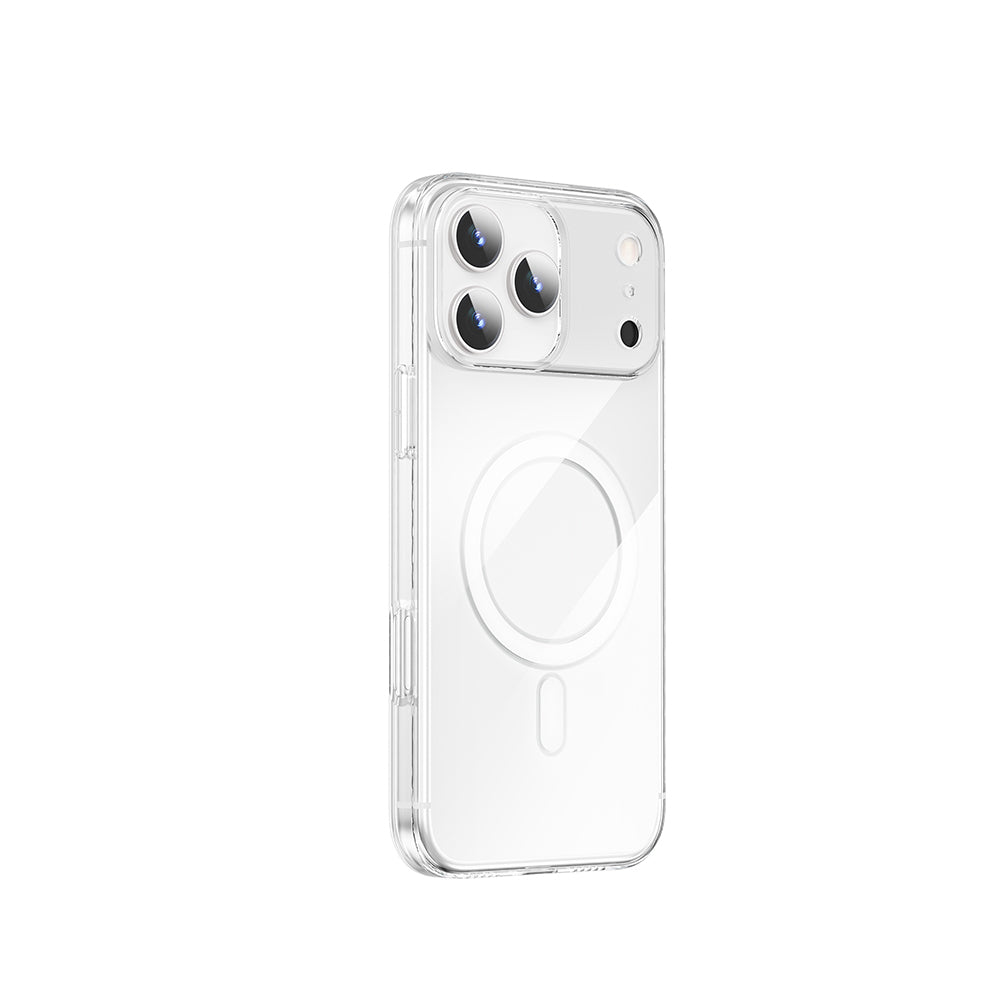 Apple iPhone 17 Pro Max Kılıf M-safe Şarj Özellikli Wiwu YXK-207 Invisible Pro Sert PC Kapak Şeffaf