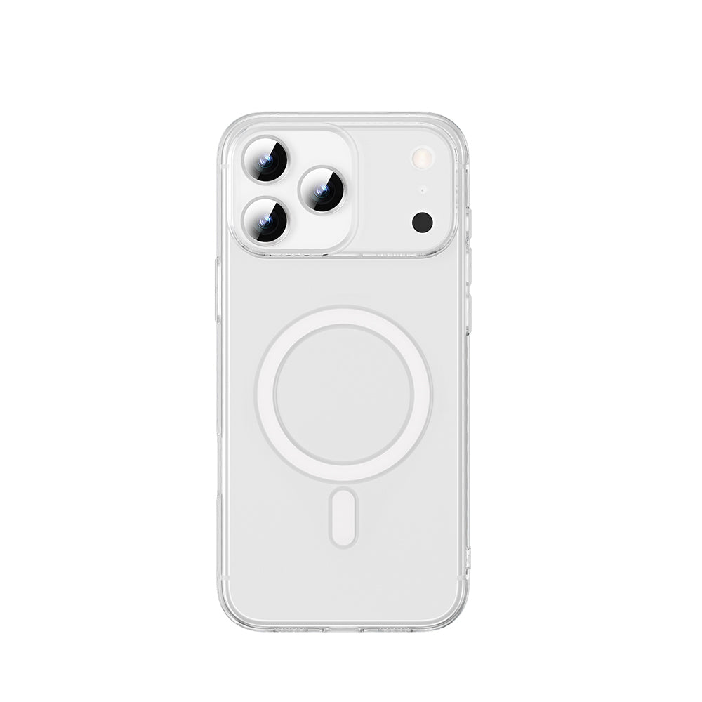 Apple iPhone 17 Pro Max Kılıf M-safe Şarj Özellikli Wiwu YXK-207 Invisible Pro Sert PC Kapak Şeffaf
