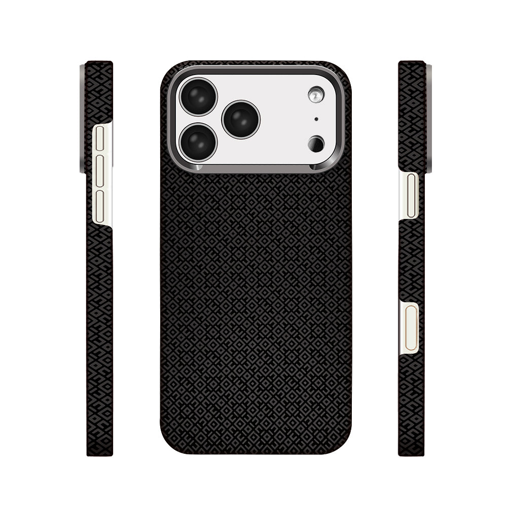 Apple iPhone 17 Pro Max Kılıf M-Safe Şarj Özellikli Zore Paris Vax Sert PC Kapak Siyah