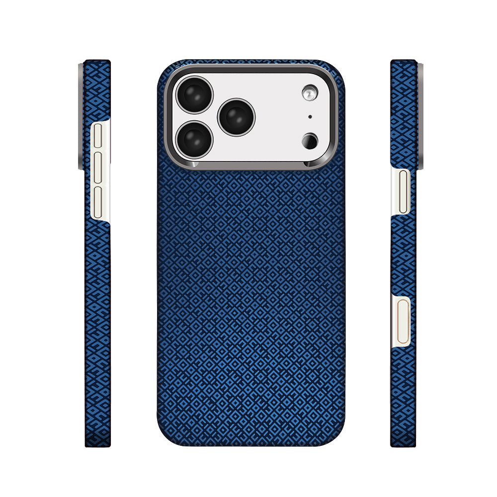 Apple iPhone 17 Pro Max Kılıf M-Safe Şarj Özellikli Zore Paris Vax Sert PC Kapak Lacivert