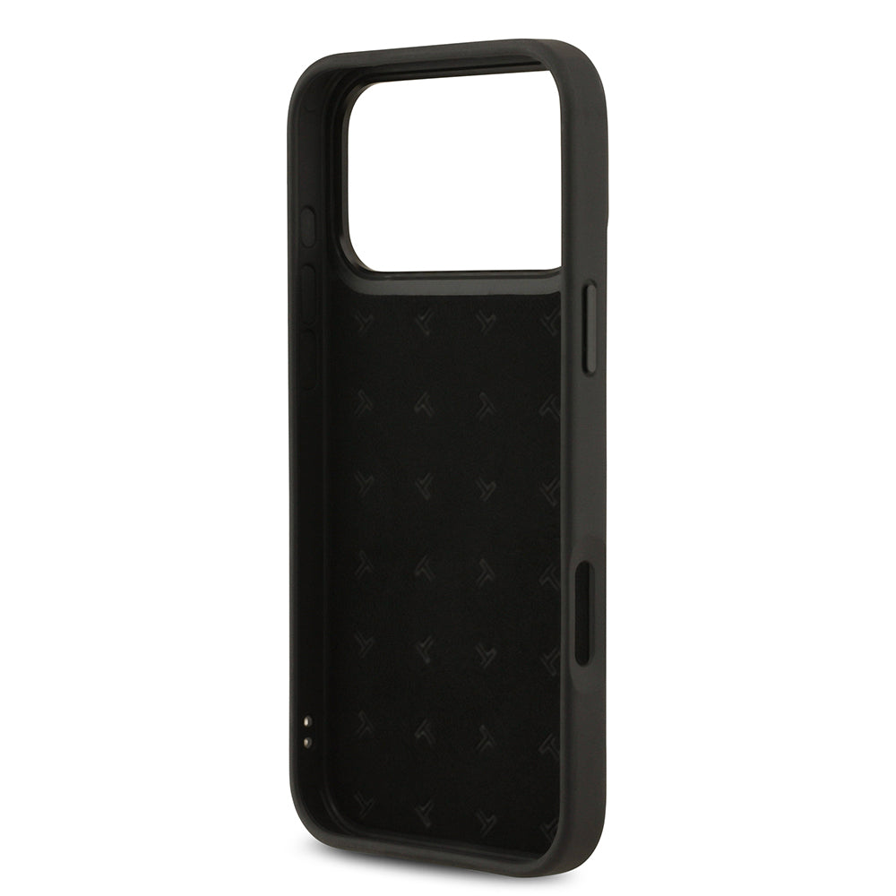 Apple iPhone 17 Pro Max Kılıf TUMI Orjinal Lisanslı Deri Dikey Kartlıklı Kapak Siyah