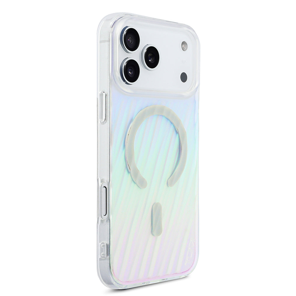 Apple iPhone 17 Pro Max Kılıf TUMI Orjinal Lisanslı M-safe Şarj Özellikli Transparan Kapak Colorful