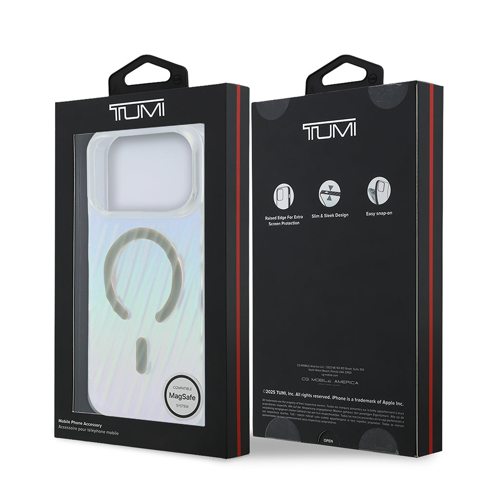 Apple iPhone 17 Pro Max Kılıf TUMI Orjinal Lisanslı M-safe Şarj Özellikli Transparan Kapak Colorful