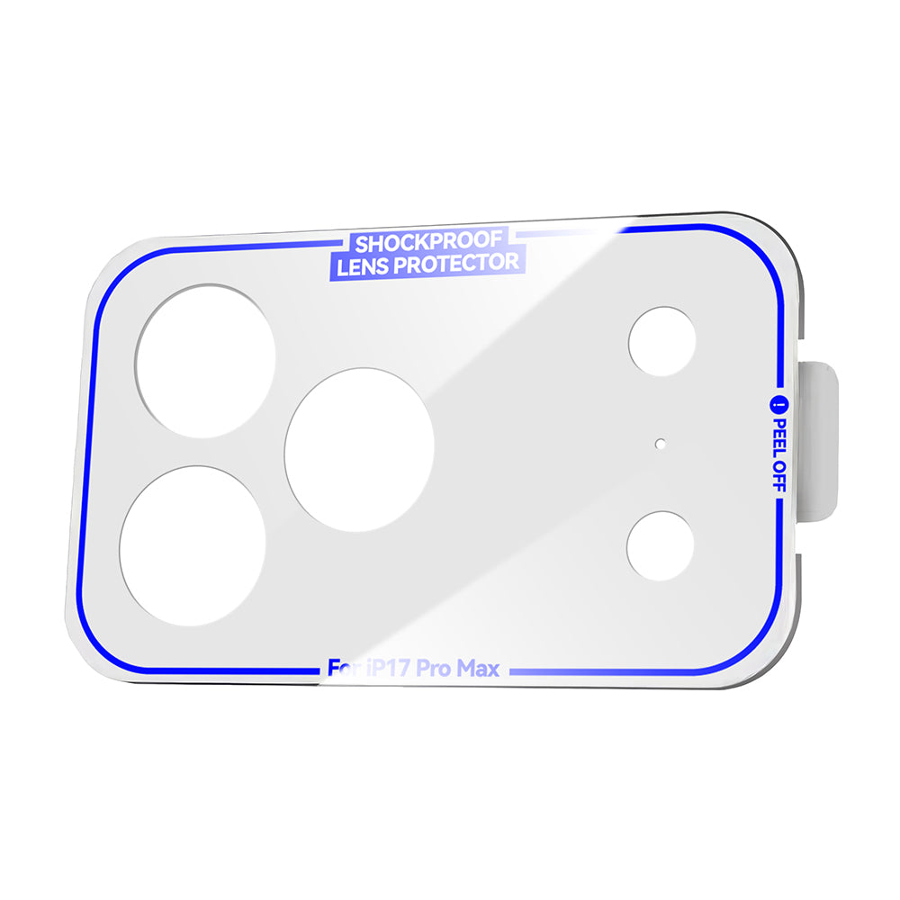 (17 Serisi)Apple iPhone Mohseven Pet Film Kamera Çerçeve Koruyucu Şeffaf