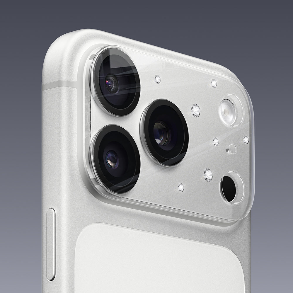 Apple iPhone 17 Pro Max Pynana Diamond Sky Serisi Taşlı Kamera Lens Koruyucu Şeffaf