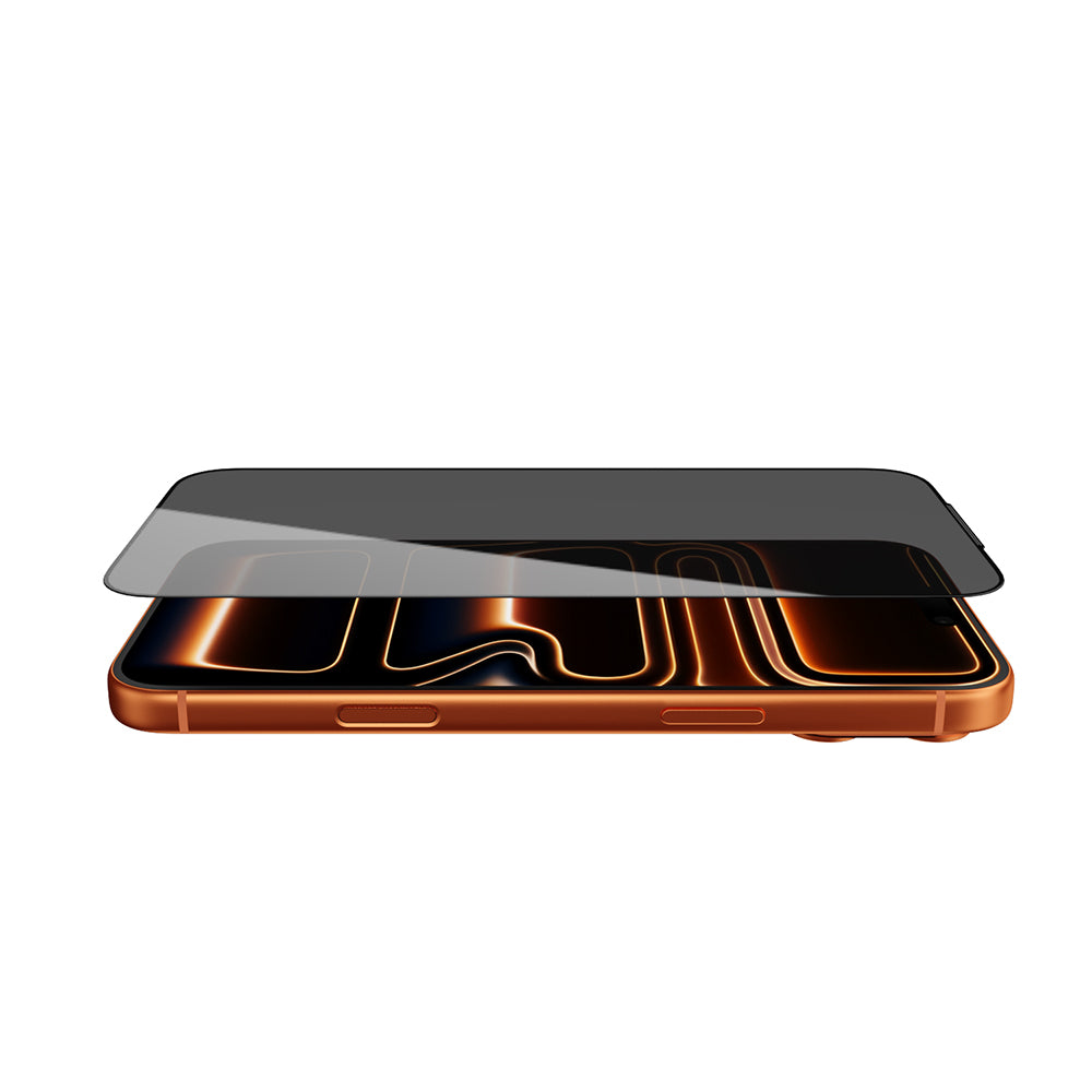 Apple iPhone 17 Pro Max Wiwu GT-034 Glass Ultra Privacy Serisi 3D Hayalet Ekran Koruyucu Cam + Kolay Uygulama Aparatı Siyah