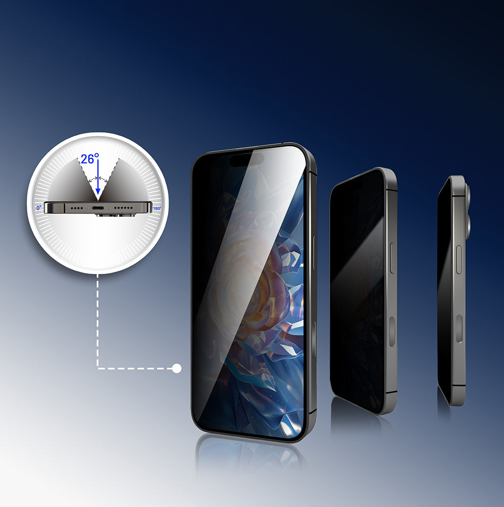 Apple iPhone 17 Pro Mohseven Pure Safir Coating HD 3D Glue Temperli Cam Ekran Koruyucu Şeffaf