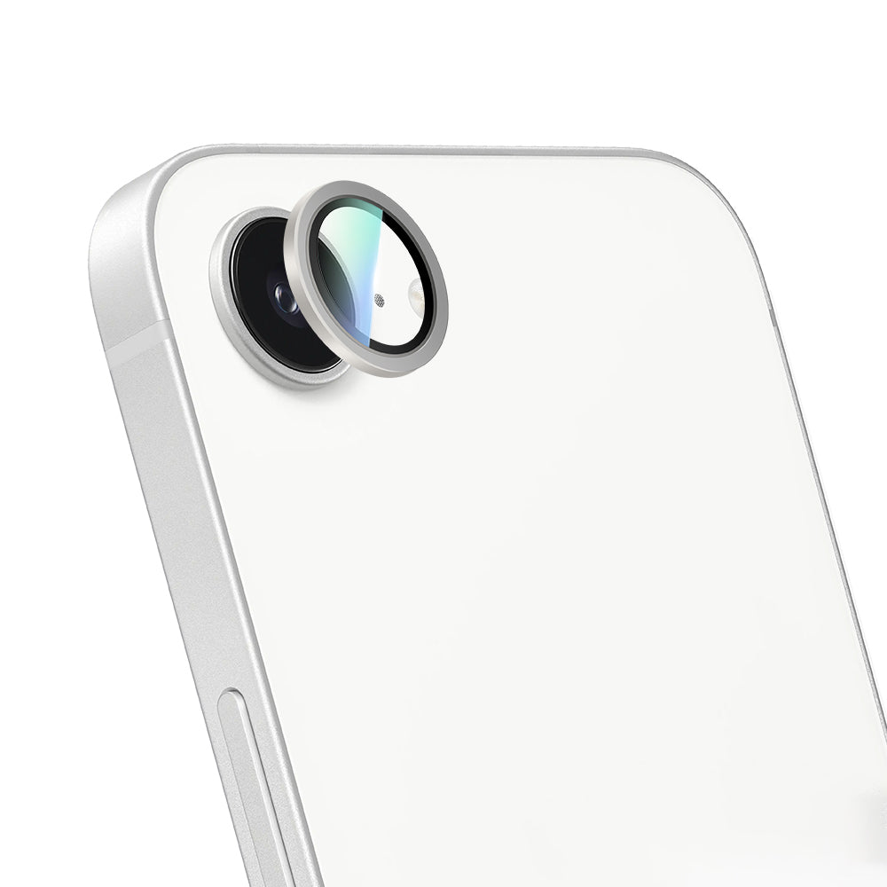 Apple iPhone 17E CaseWorld Alloy Serisi Oleofobik Anti Reflective Kamera Lens Koruyucu Gümüş