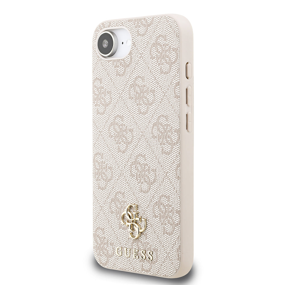 Apple iPhone 17E Kılıf Guess Orjinal Lisanslı M-safe Şarj Özellikli Small 4G Classic Kapak Pembe