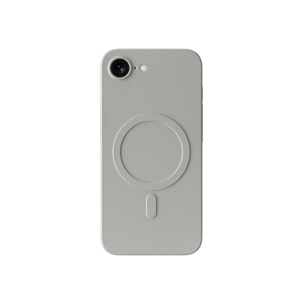 Apple iPhone 17E Kılıf M-safe Şarj Özellikli Amazingthing Minimal Air Serisi Kapak Titanyum-Gri