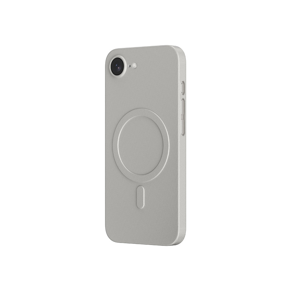Apple iPhone 17E Kılıf M-safe Şarj Özellikli Amazingthing Minimal Air Serisi Kapak Titanyum-Gri