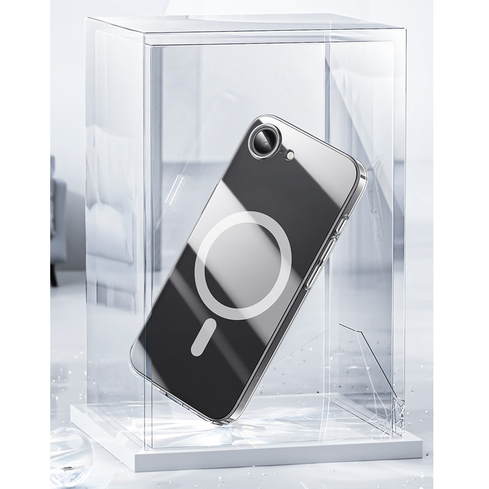 Apple iPhone 17E Kılıf M-safe Şarj Özellikli Benks Crystal Serisi Şeffaf Kapak Şeffaf