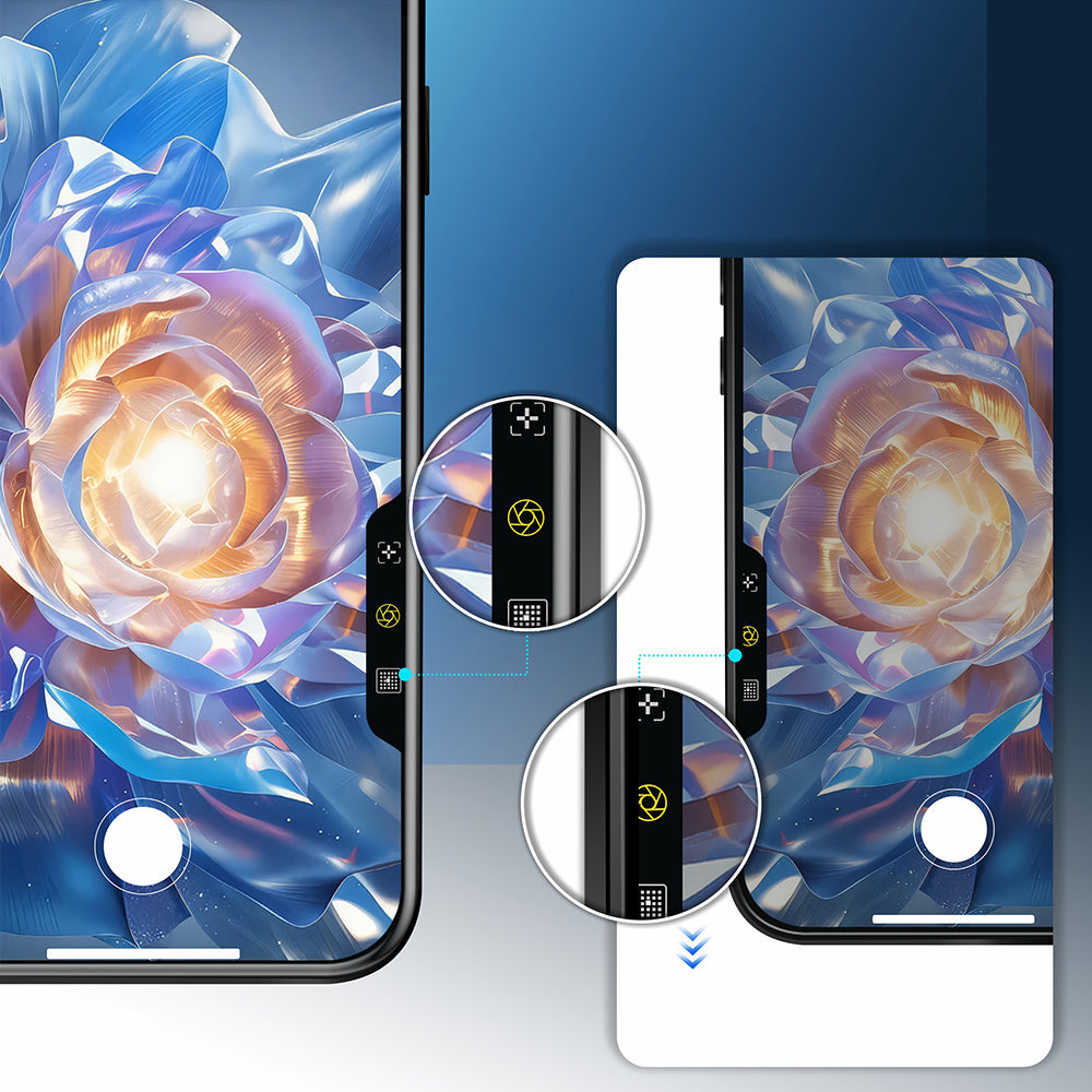Apple iPhone 17E Mohseven Safir Coating HD Temperli Cam Ekran Koruyucu Şeffaf