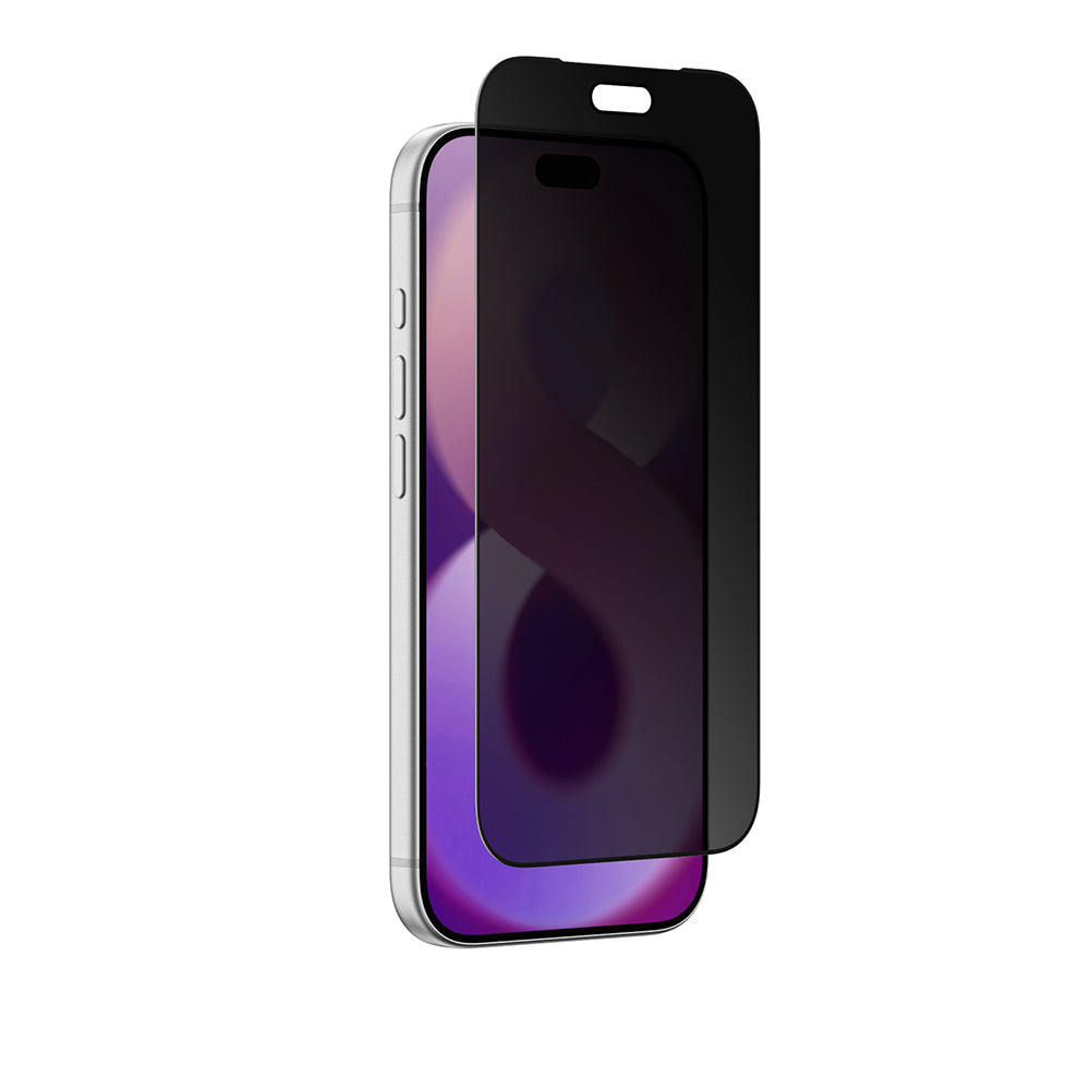 Apple iPhone 18 Pro Amazingthing Radix Privacy Parmak İzi Bırakmayan Temperli Cam Ekran Koruyucu Siyah