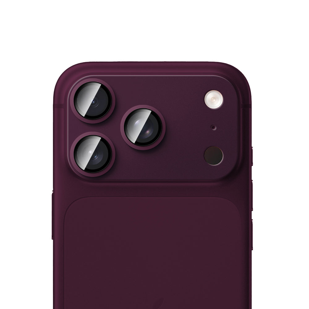 Apple iPhone 18 Pro CaseWorld Alloy Sapphire Safir One-Piece Anti Reflective Safir Kamera Lens Koruyucu Bordo
