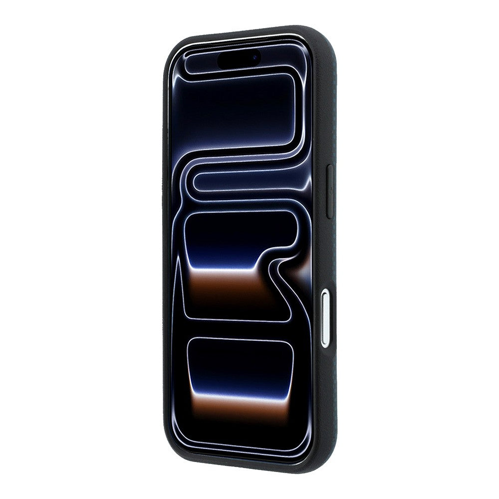 Apple iPhone 18 Pro Kılıf BMW Orjinal Lisanslı M-safe Şarj Özellikli Metal Logolu Karbon Fiber Kevlar Kapak Lacivert