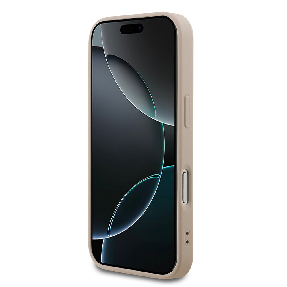 Apple iPhone 18 Pro Kılıf Guess Orjinal Lisanslı M-safe Şarj Özellikli Small 4G Classic Kapak Pembe