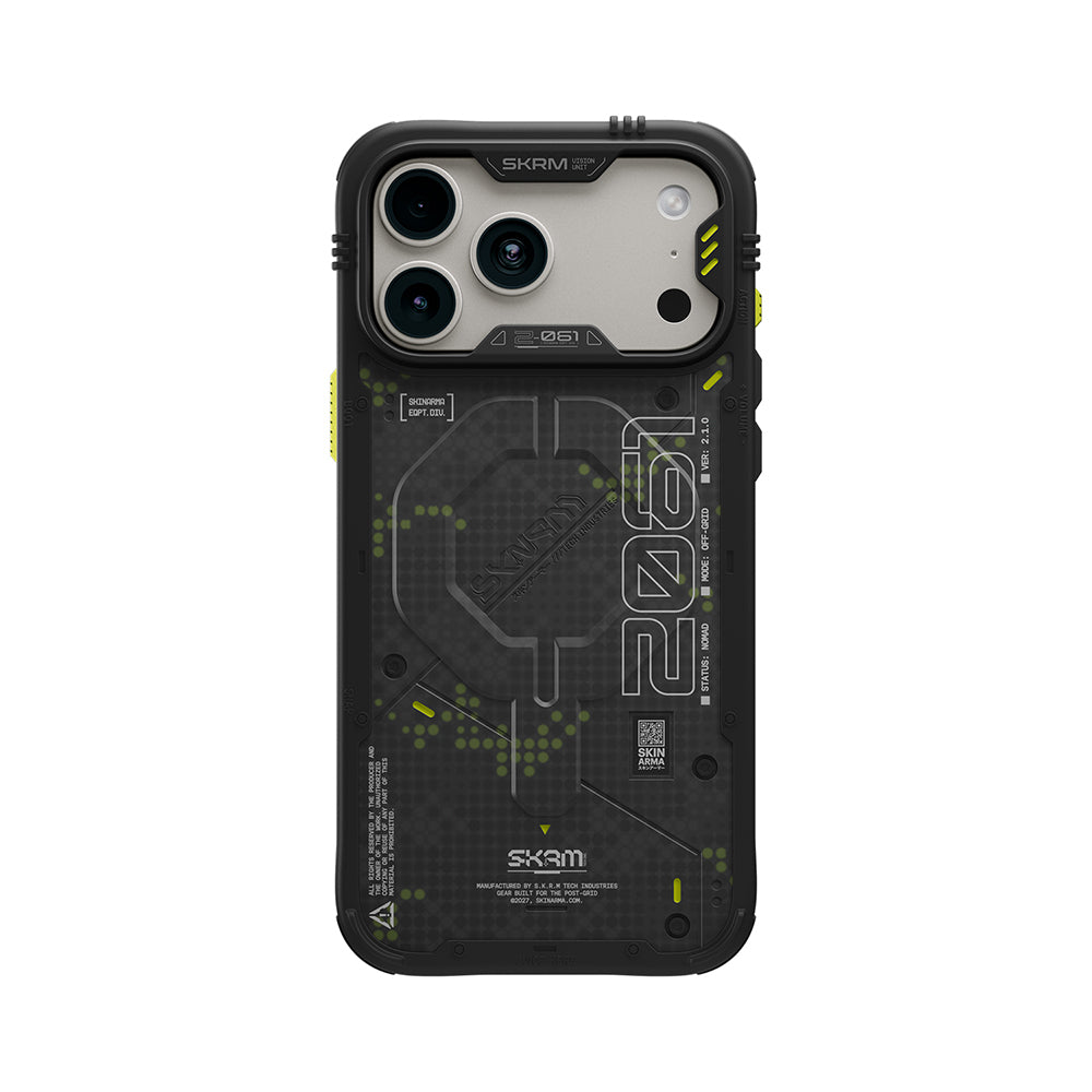 Apple iPhone 18 Pro Kılıf M-Safe Şarj Özellikli Airbag Tasarımlı Skinarma Vigor XE Kapak Gri