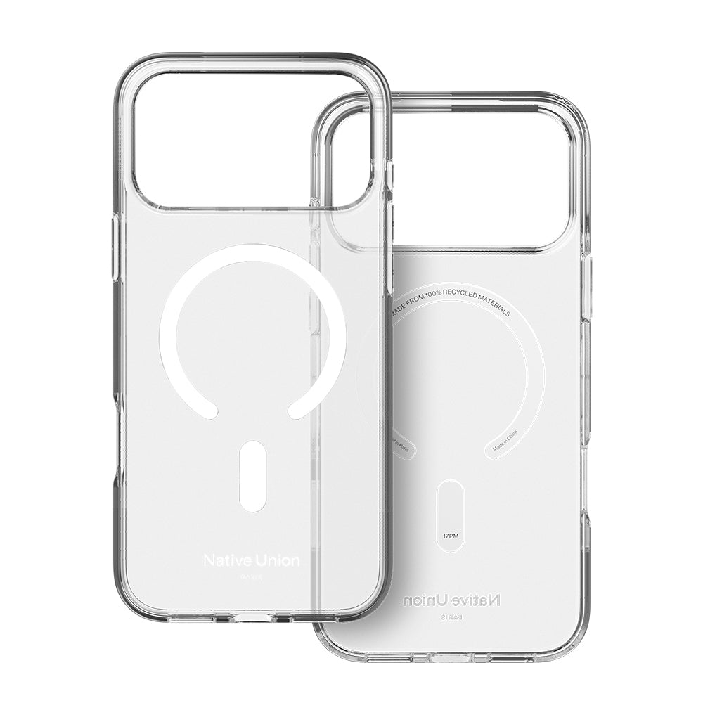 Apple iPhone 18 Pro Kılıf M-safe Şarj Özellikli Native Union RE Clear Serisi Kapak Şeffaf