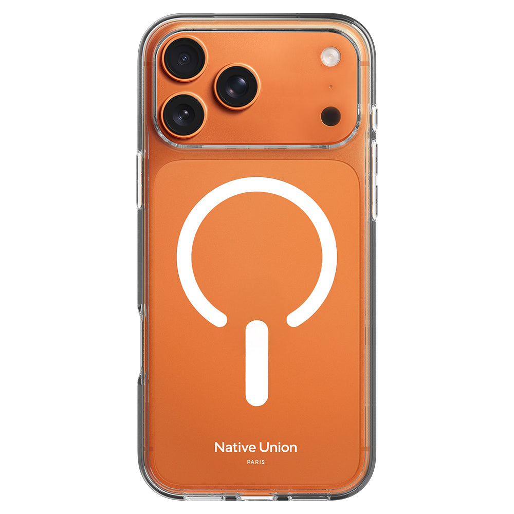 Apple iPhone 18 Pro Kılıf M-safe Şarj Özellikli Native Union RE Clear Serisi Kapak Şeffaf