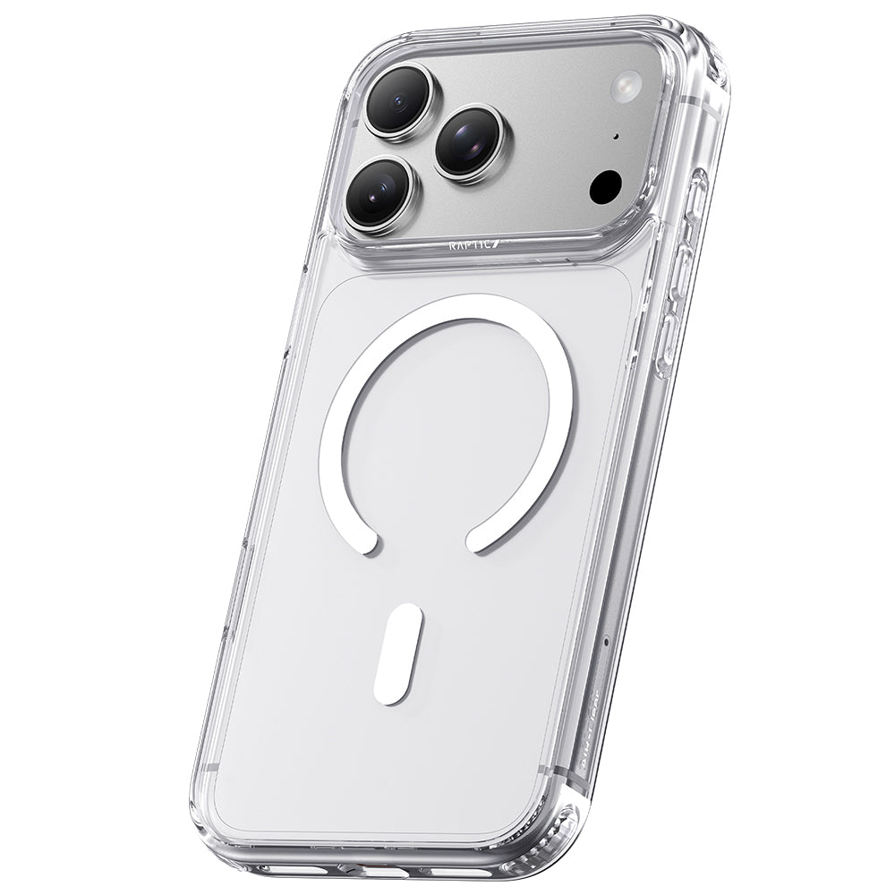 Apple iPhone 18 Pro Kılıf M-Safe Şarj Özellikli Raptic Air Clear Serisi Airbagli Kapak Şeffaf