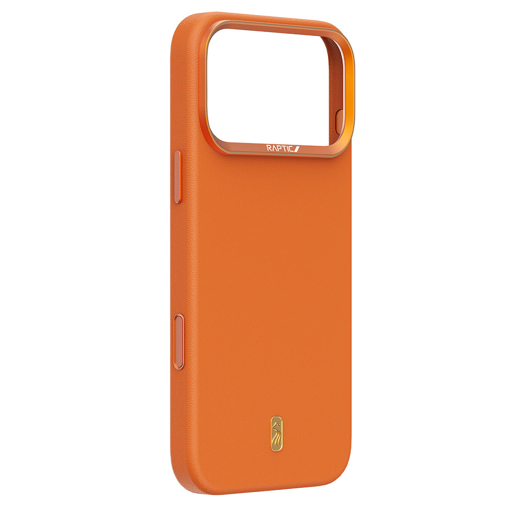 Apple iPhone 18 Pro Kılıf M-Safe Şarj Özellikli Raptic Urban Nano Serisi Kapak Turuncu