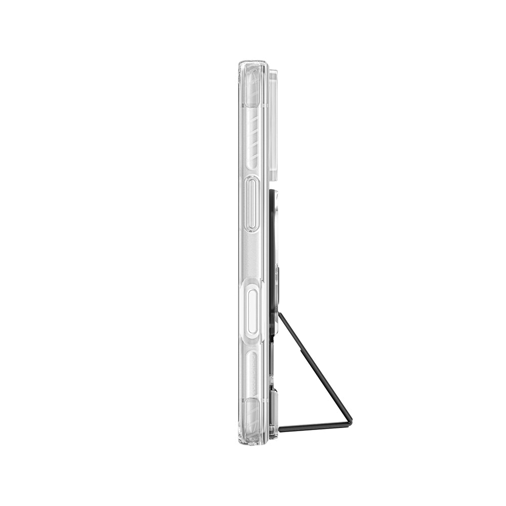 Apple iPhone 18 Pro Kılıf M-safe Şarj Özellikli Standlı Amazingthing Titan Pro Grip Stand Serisi Kapak Siyah