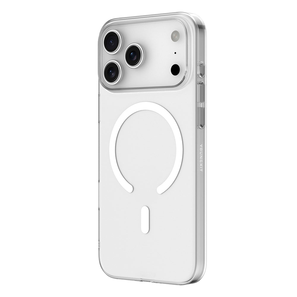 Apple iPhone 18 Pro Kılıf M-safe Şarj Özellikli Youngkit High Definition Serisi Kapak Şeffaf