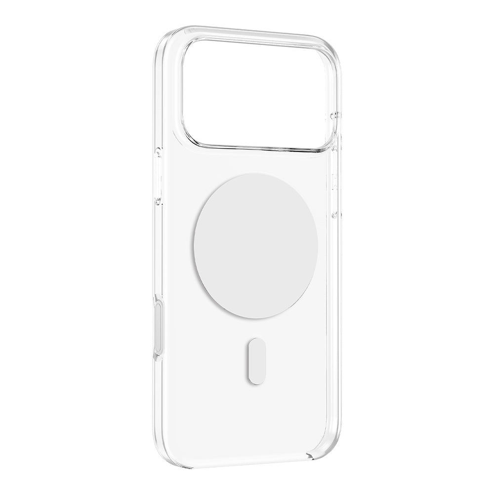 Apple iPhone 18 Pro Kılıf M-safe Şarj Özellikli Zore Paris Belmo Kapak Beyaz